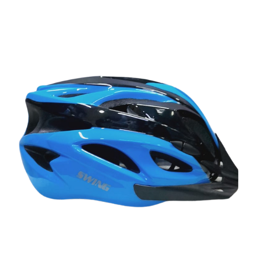 Swing MTB Bicycle Helmet Cycling Sports Safety Bike PC + EPS– Blue