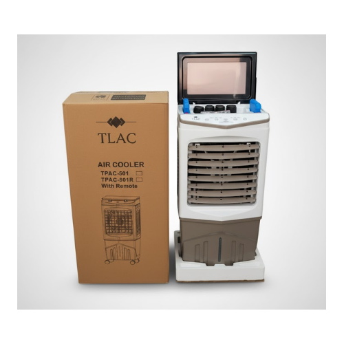 TLAC 35L Air Cooler – Portable, Energy-Efficient Cooling with Large Fan & Wheels – 1-Year Warranty