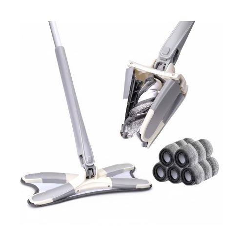Squeeze Flat X-MOP – 360° Spin Twist Adjustable Cleaning Mop